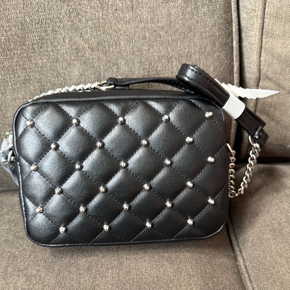 NWOT Rebecca Minkoff Black Quilted  Crossbody Bag